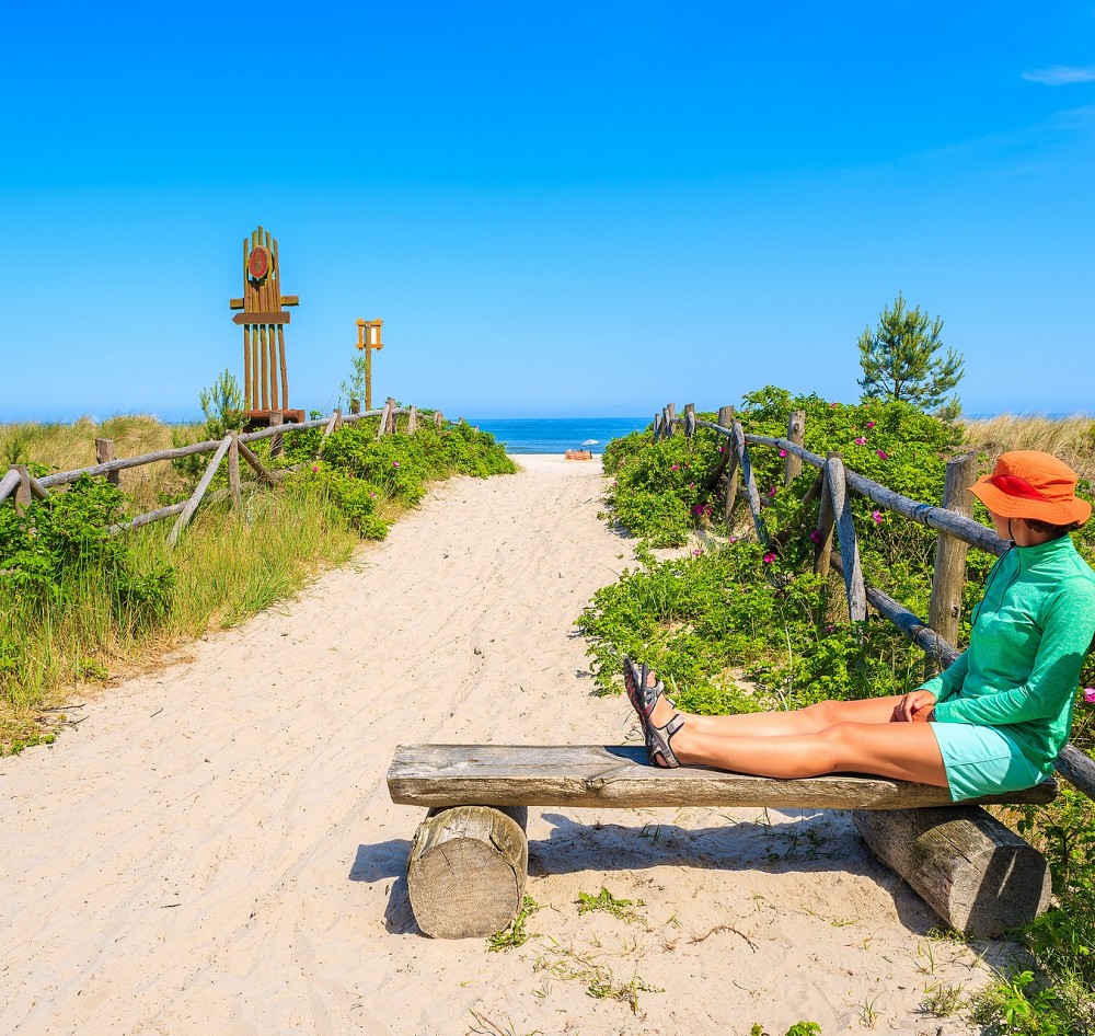 Wejście na plażę w Lubiatowie