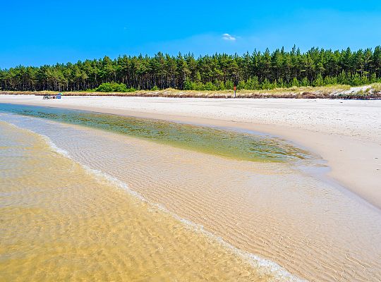 Plaża w okolicach Lubiatowa