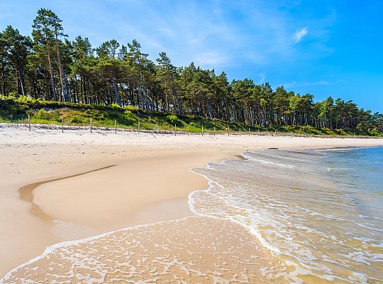 Plaża w okolicach Lubiatowa